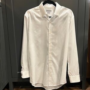 Perry Ellis Crisp White Dress Shirt